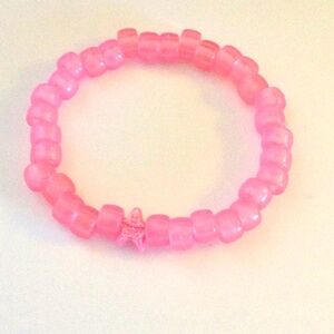 Pink Beaded Kids Bracelet